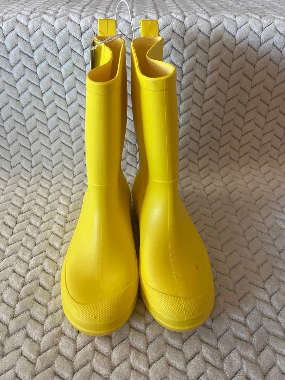 Cat & Jack Bright Yellow Kids Waterproof Rain Boots